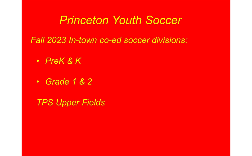 Princeton Youth Soccer Association > Home