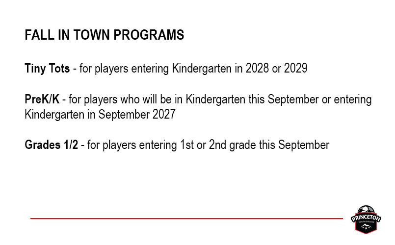 Fall Programs